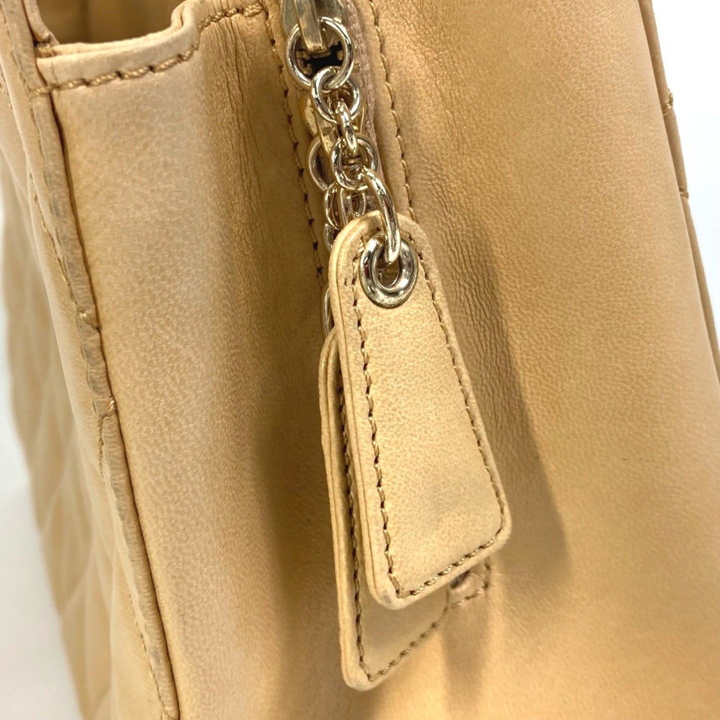 Chanel Wild stitch, Beige, Leather, handbag