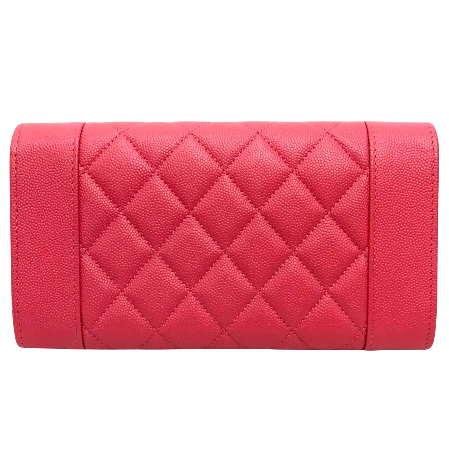 Chanel Matelassé, Pink, Leather, wallet