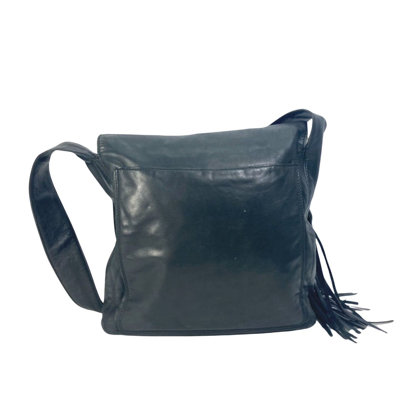 Chanel Logo CC, Black, Leather, shoulder