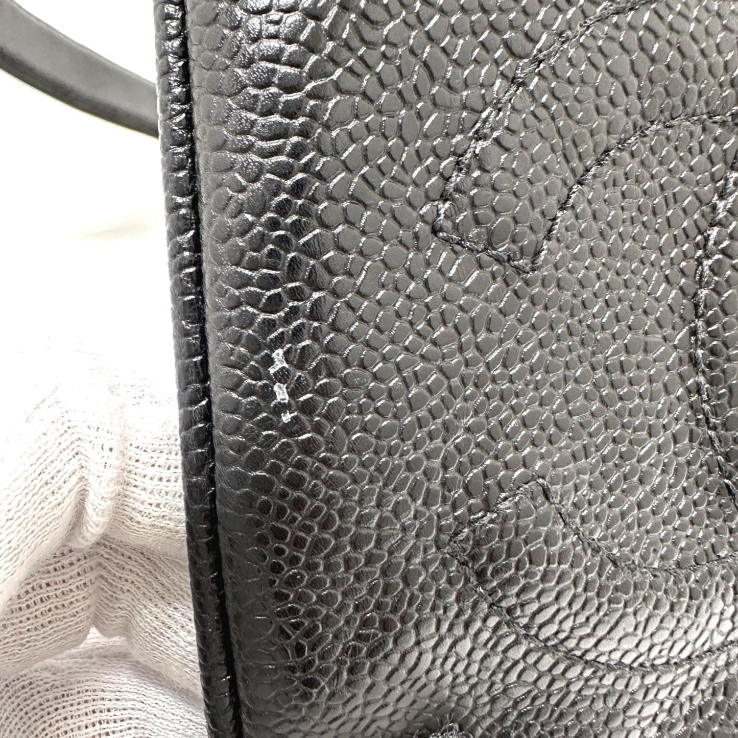 Chanel Logo CC, Black, Leather, clutch