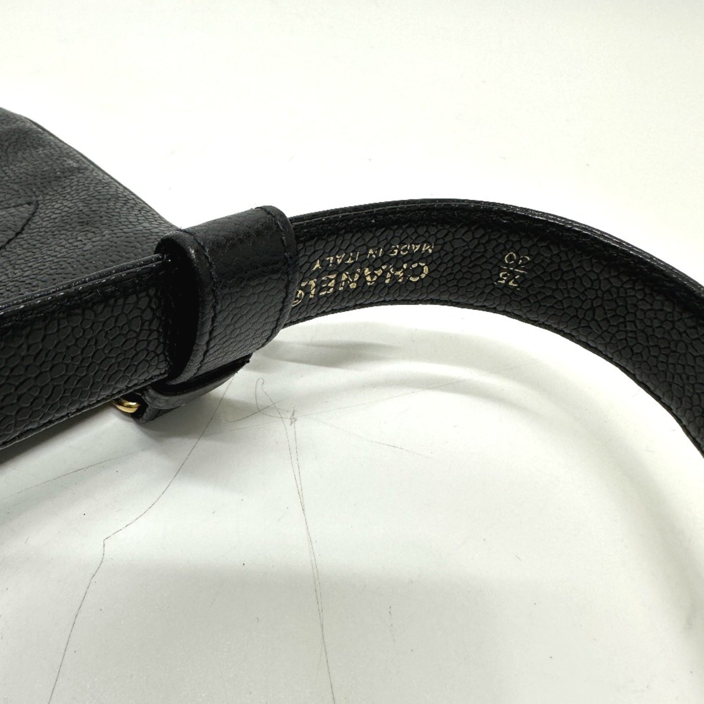 Chanel Logo CC, Black, Leather, clutch
