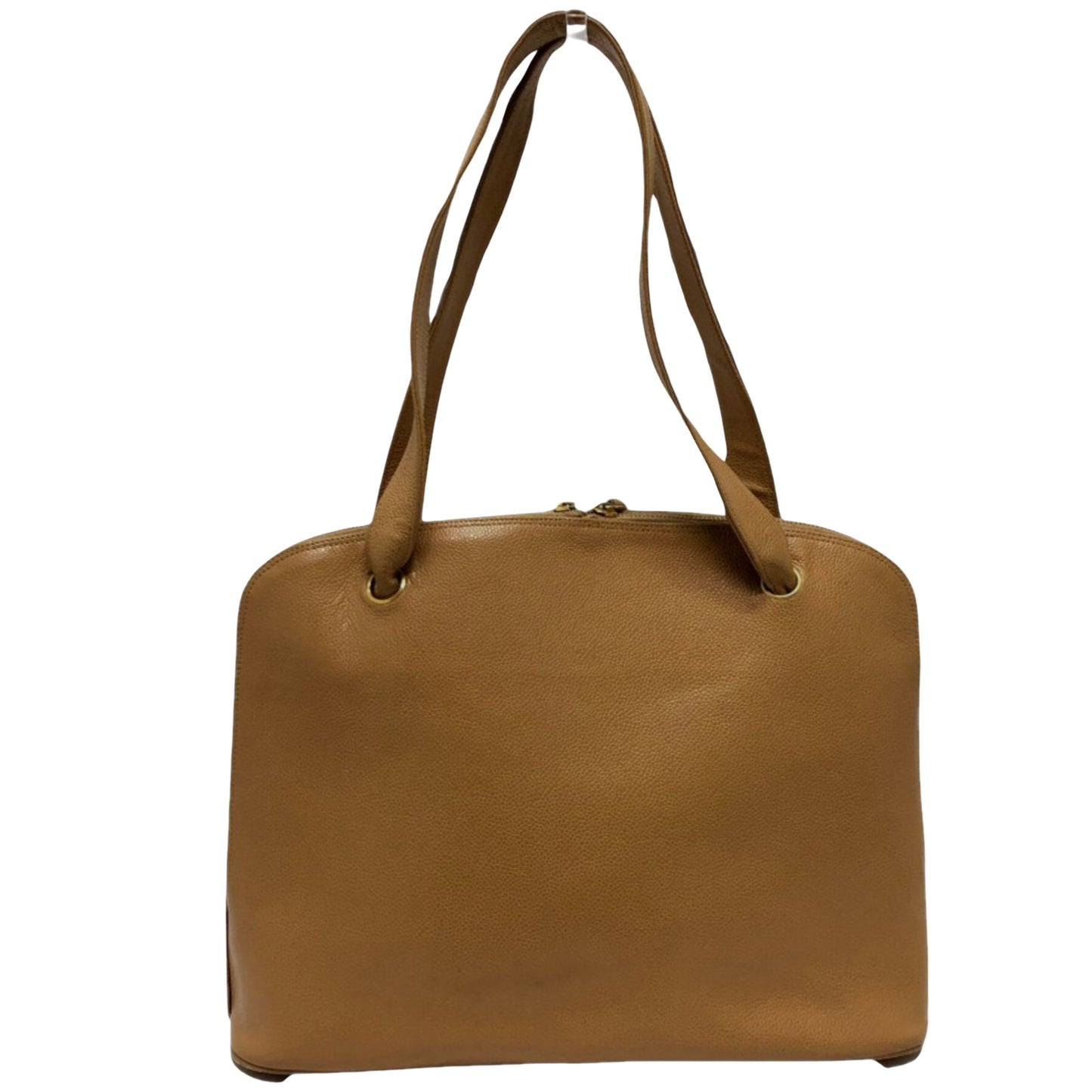 Chanel Coco Mark, Beige, Leather, tote