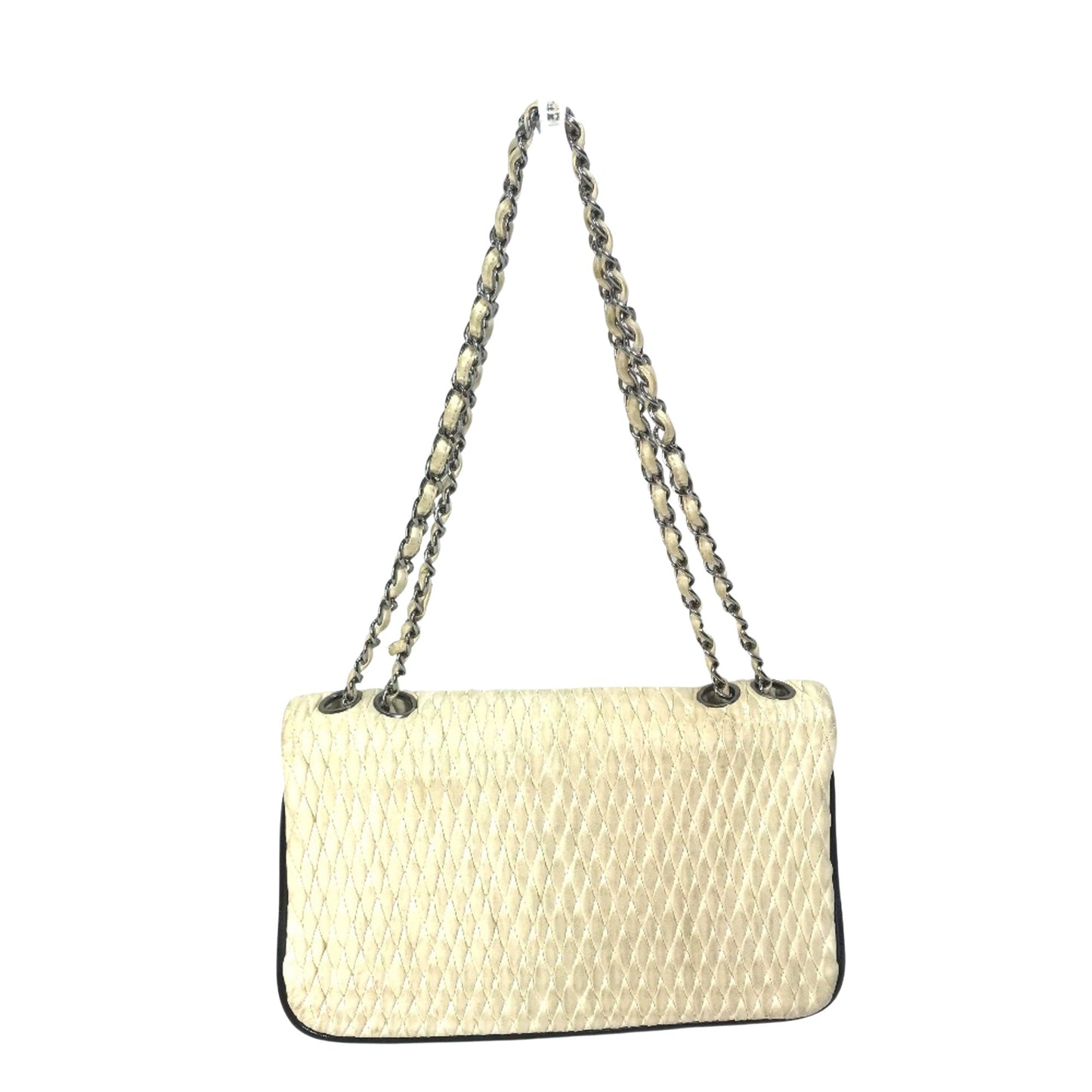 Chanel Timeless, White, Leather, shoulder