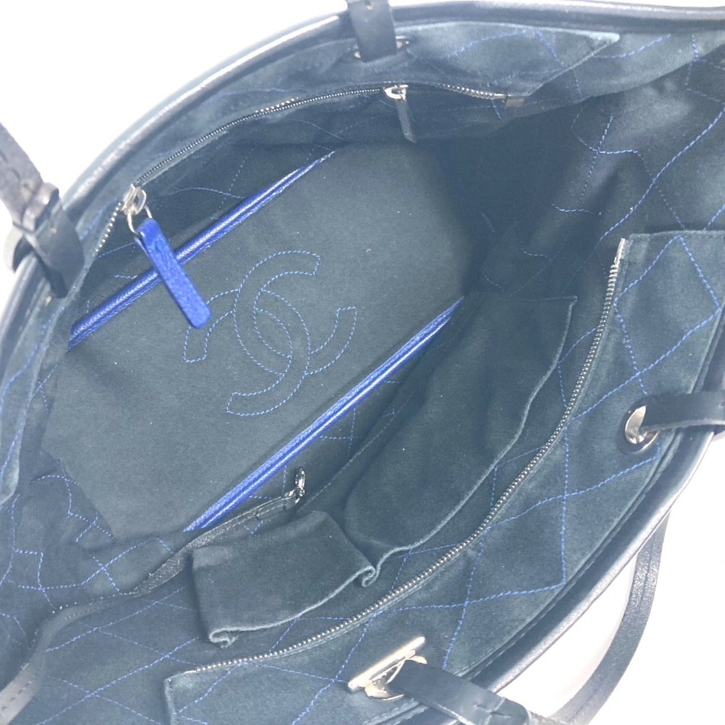 Chanel Cabas, Navy, Leather, tote