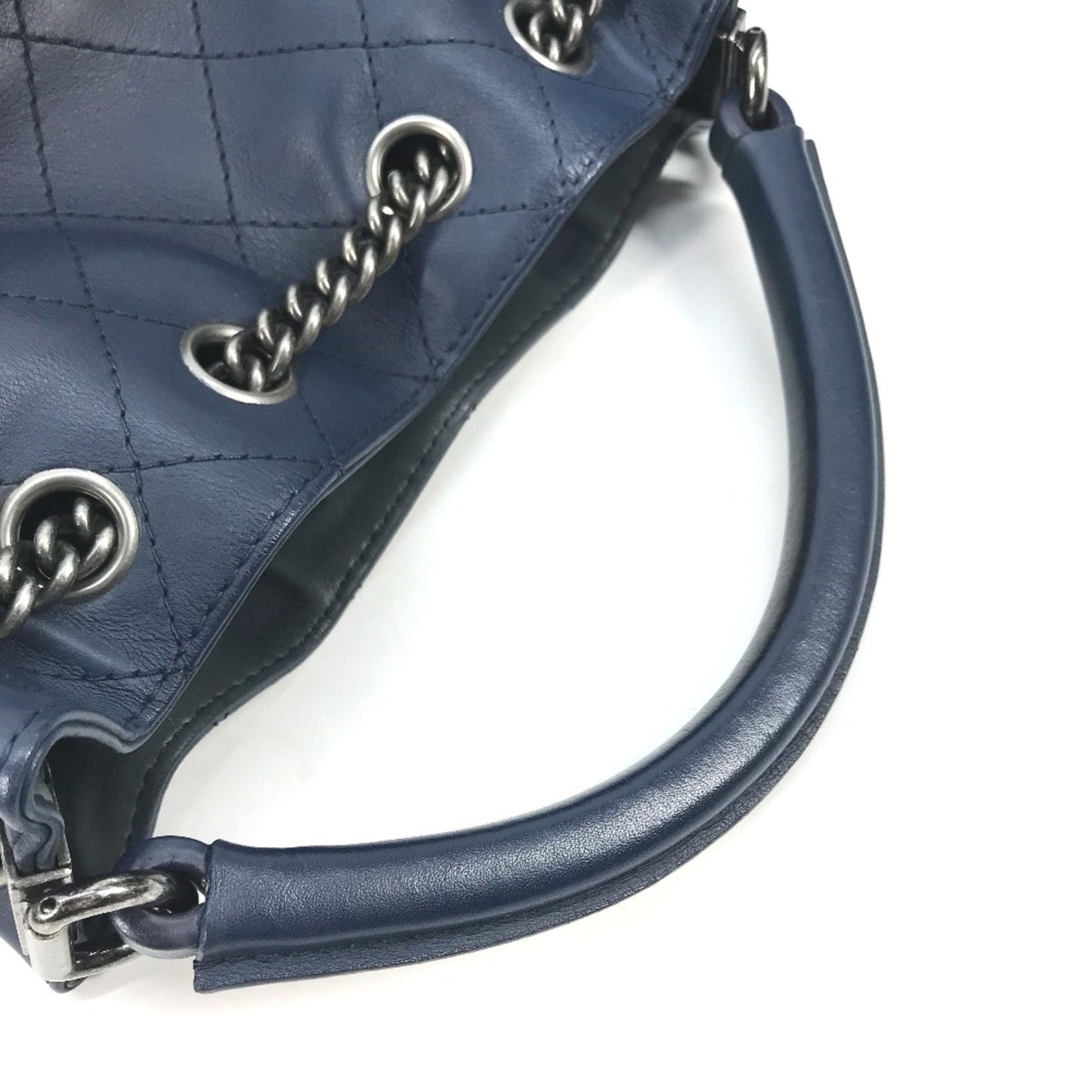 Chanel Matelassé, Blue, Leather, backpack
