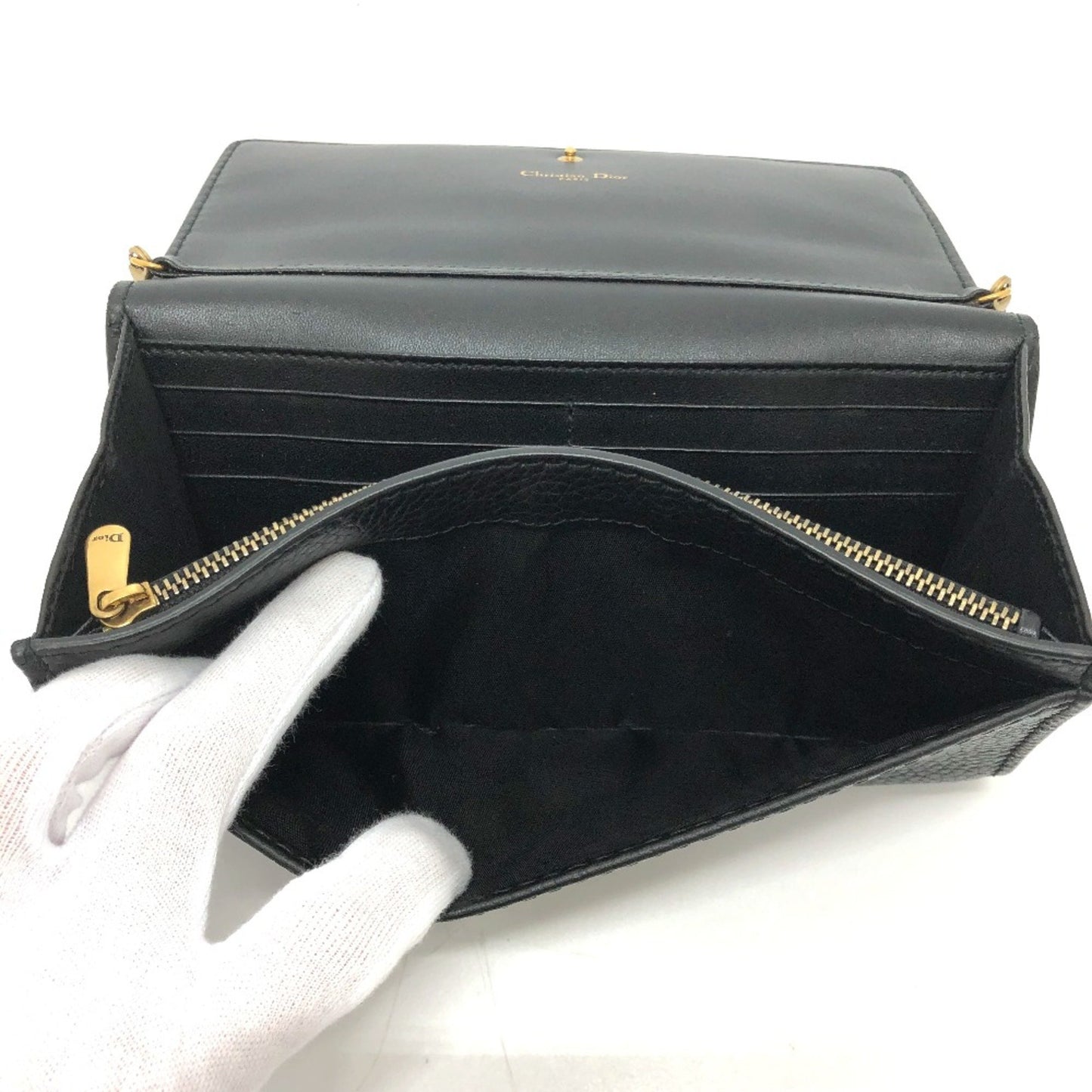 Dior J'Adior, Black, Leather, shoulder