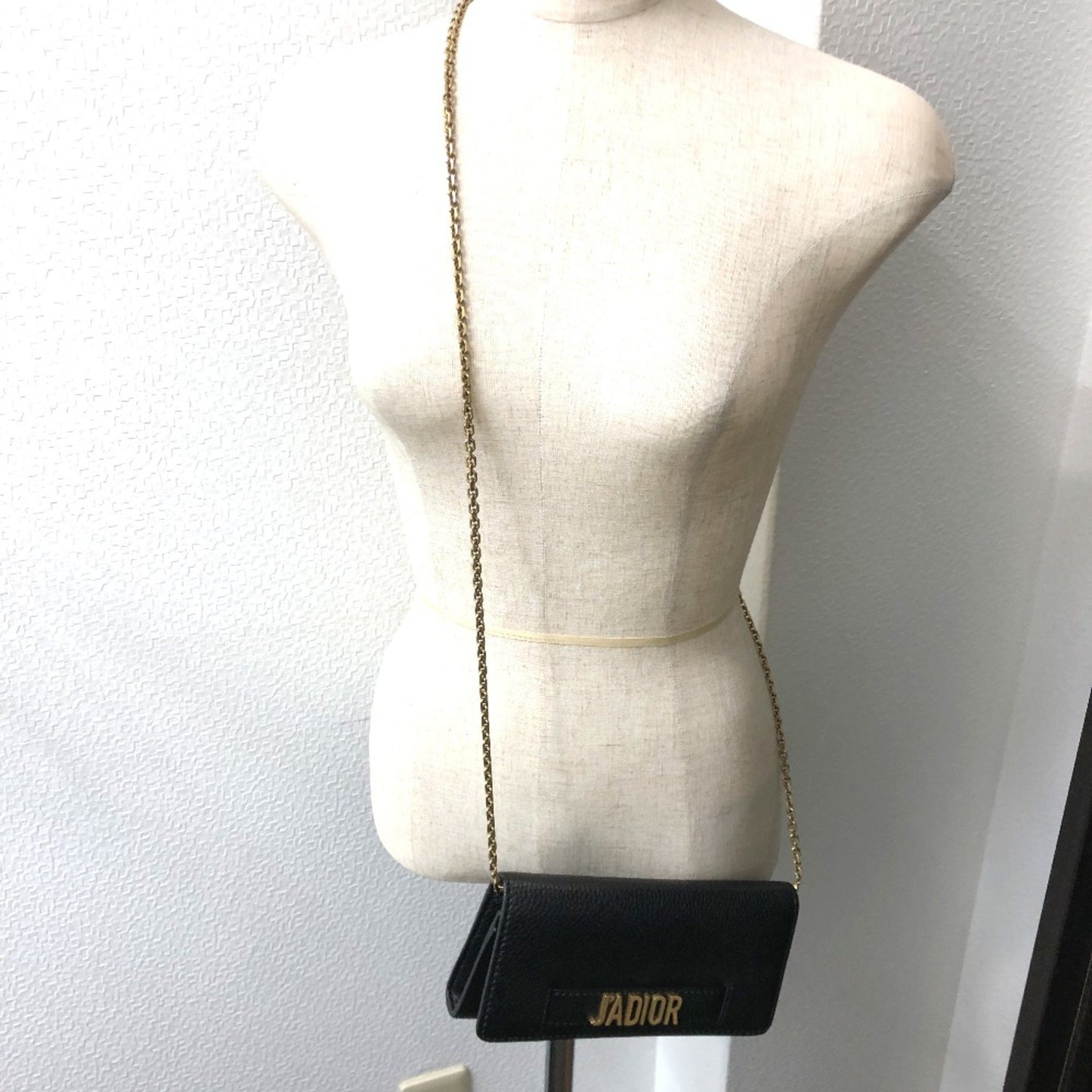 Dior J'Adior, Black, Leather, shoulder