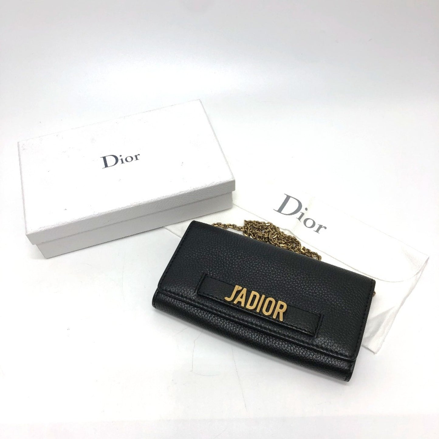 Dior J'Adior, Black, Leather, shoulder