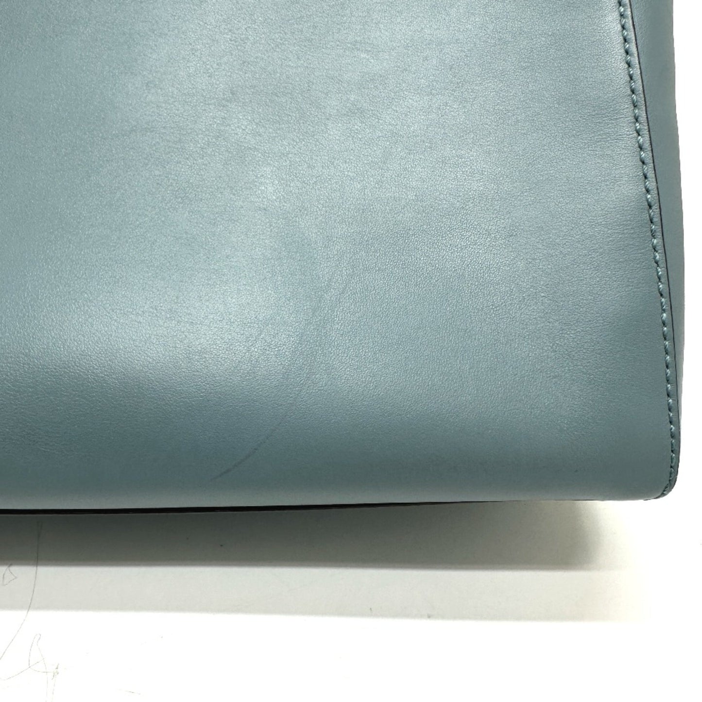 Fendi Dot Com, Blue, Leather, handbag