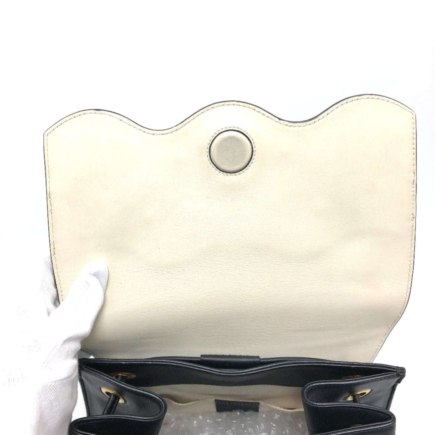 Gucci Animalier, Black, Leather, backpack