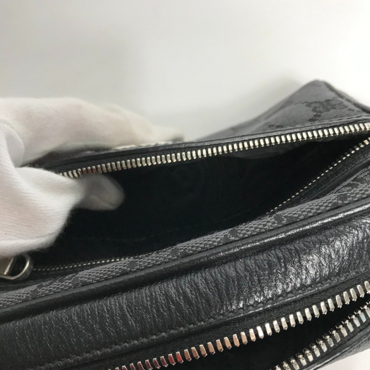 Gucci Camera, Black, Canvas, shoulder