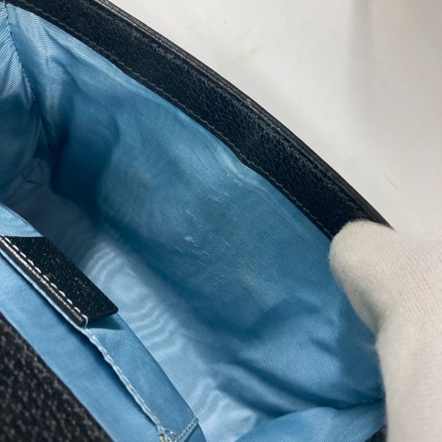 Gucci Padlock, Black, Leather, shoulder