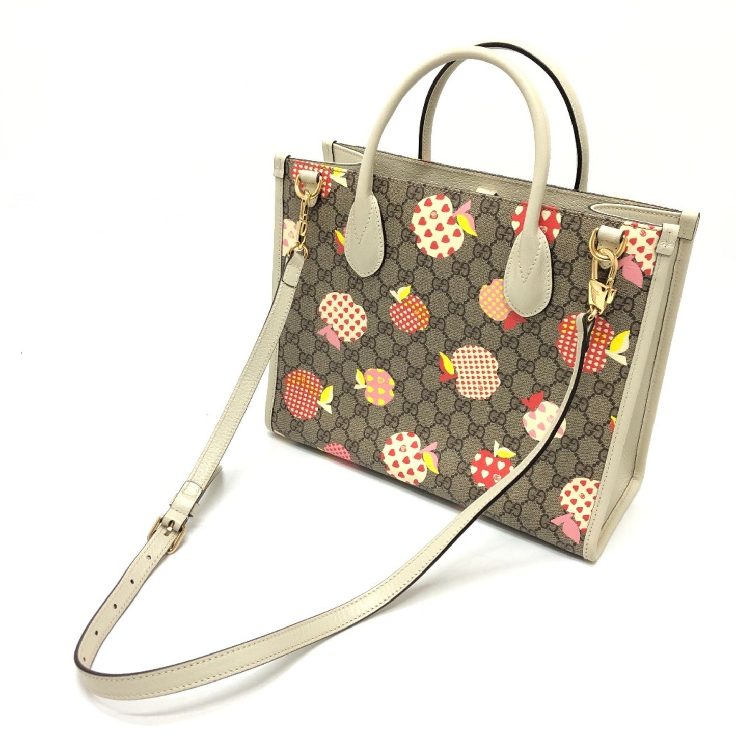 Gucci GG Supreme, Beige, Canvas, tote