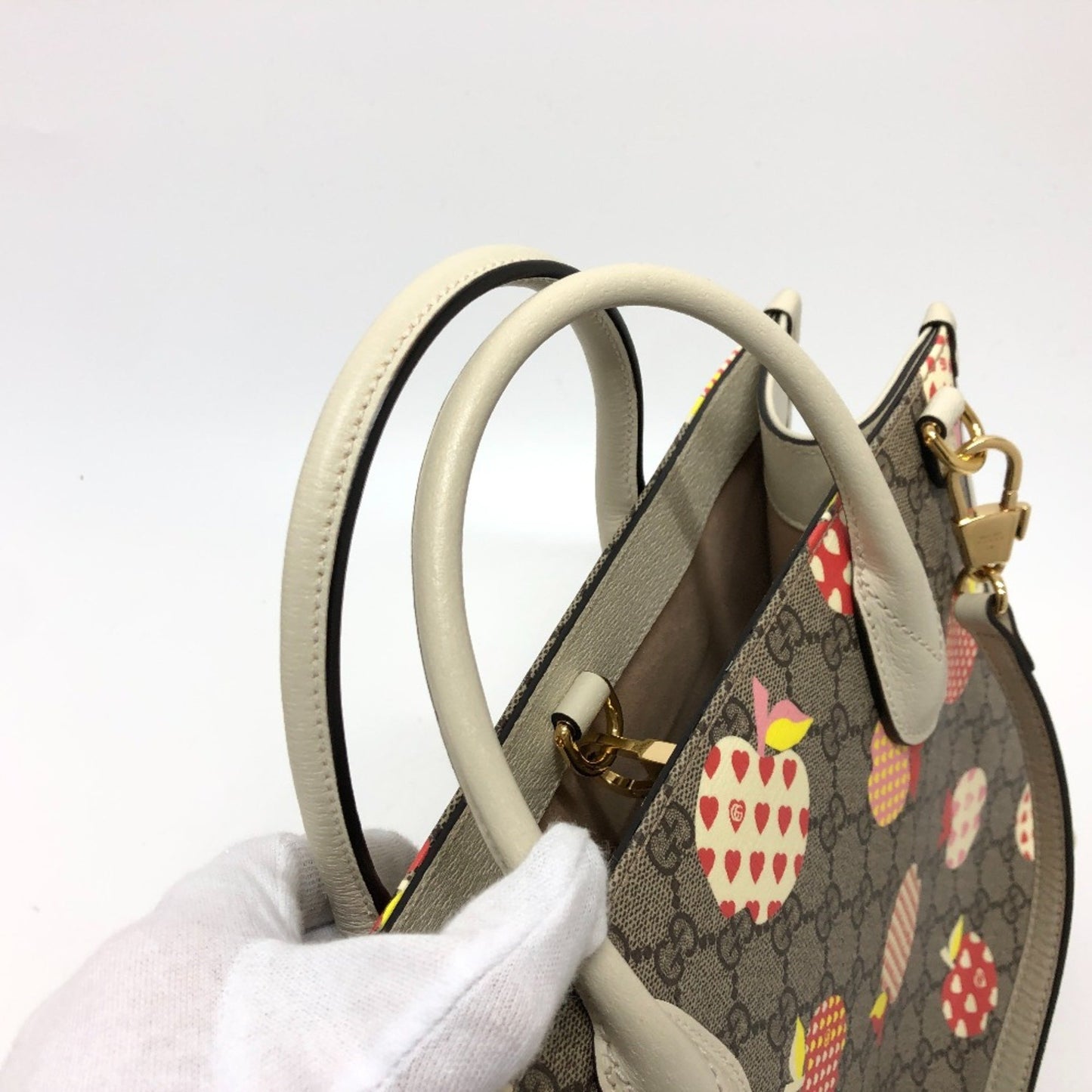 Gucci GG Supreme, Beige, Canvas, tote