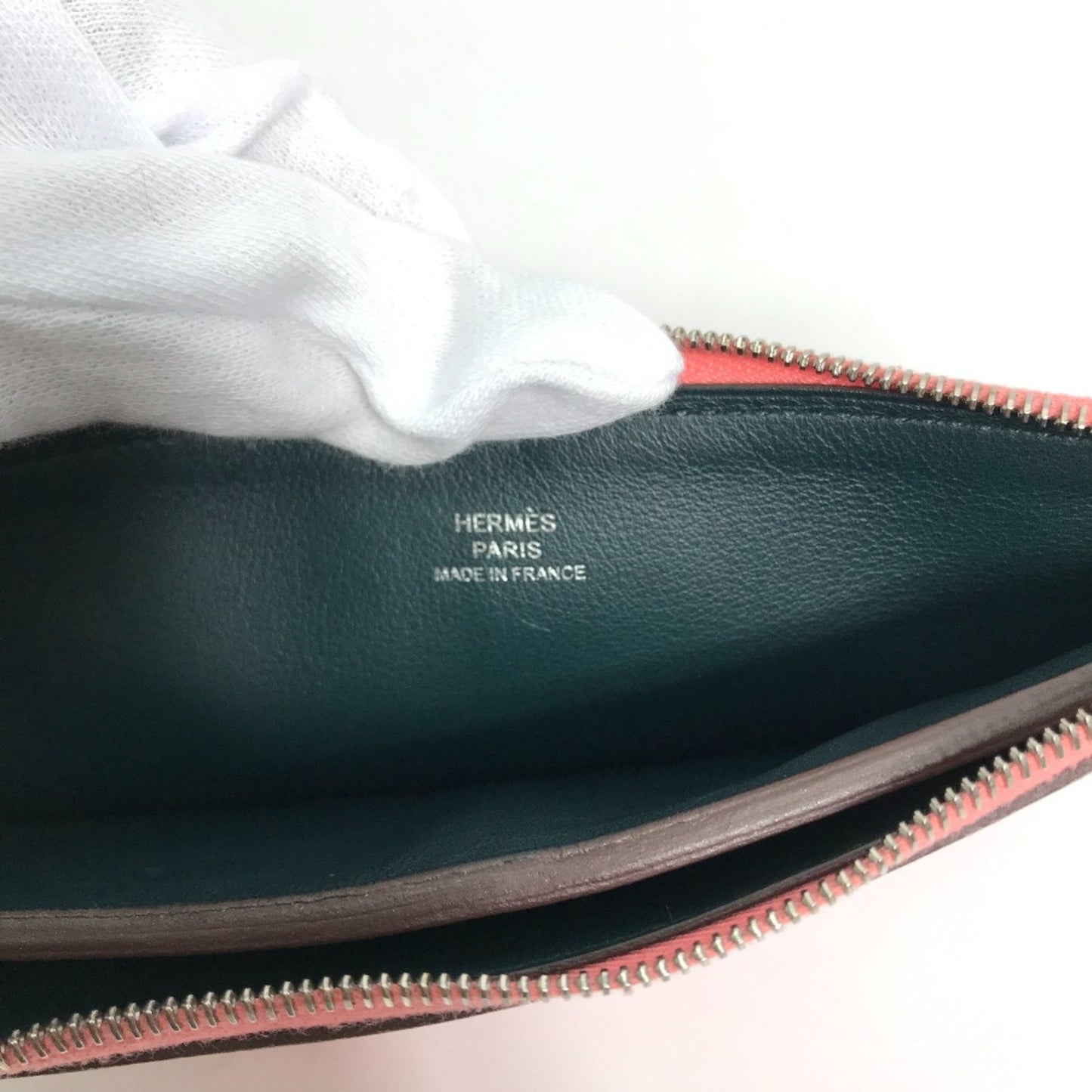 Hermès, Pink, Leather, clutch