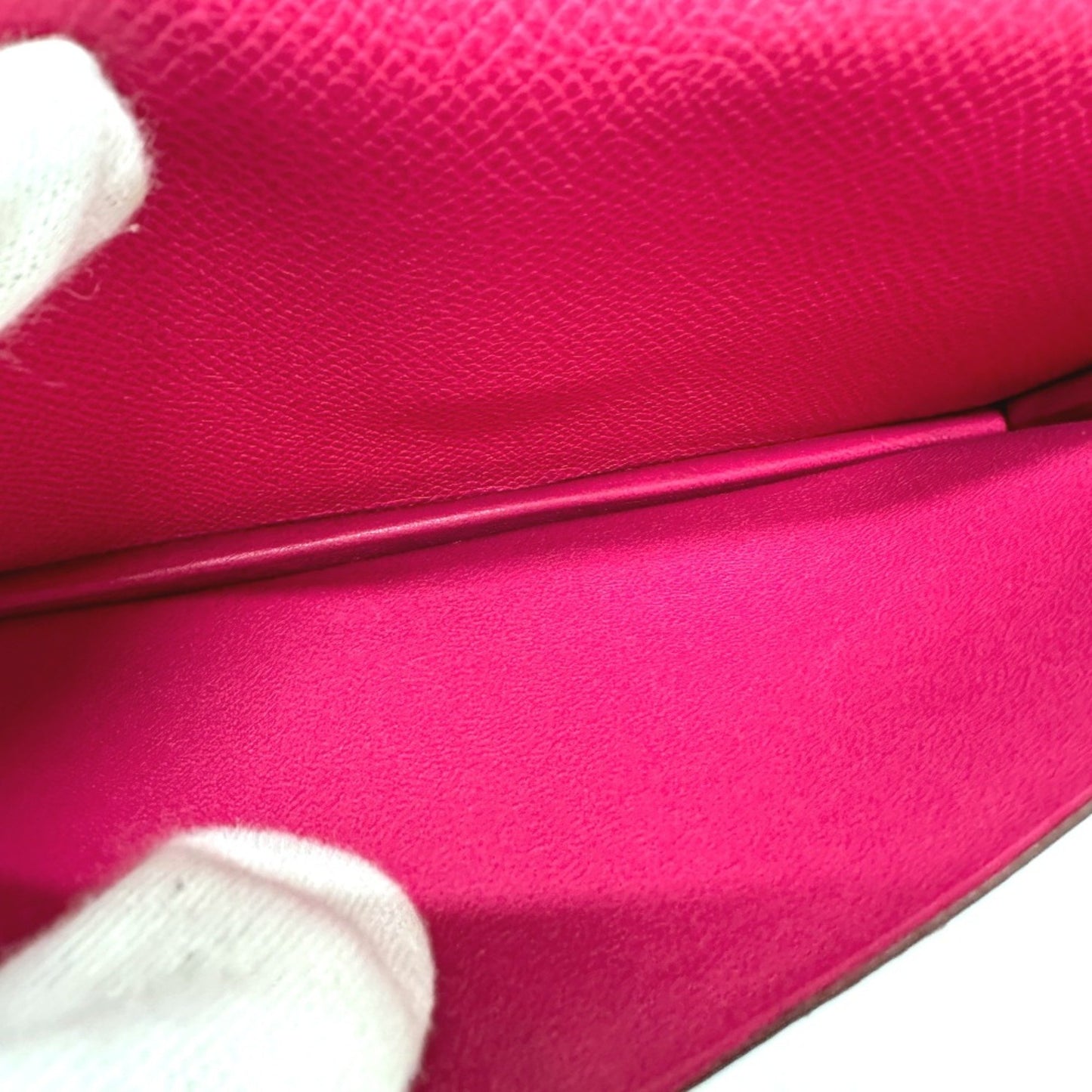 Hermès Béarn, Pink, Leather, wallet