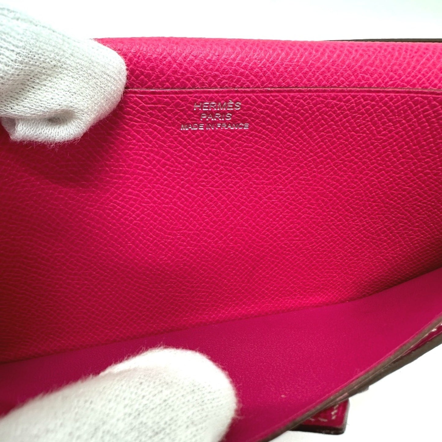 Hermès Béarn, Pink, Leather, wallet