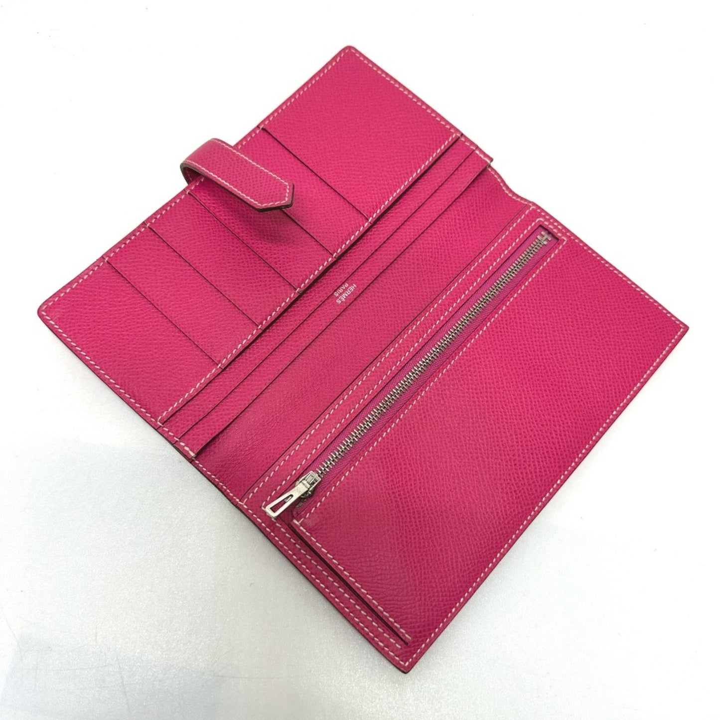 Hermès Béarn, Pink, Leather, wallet