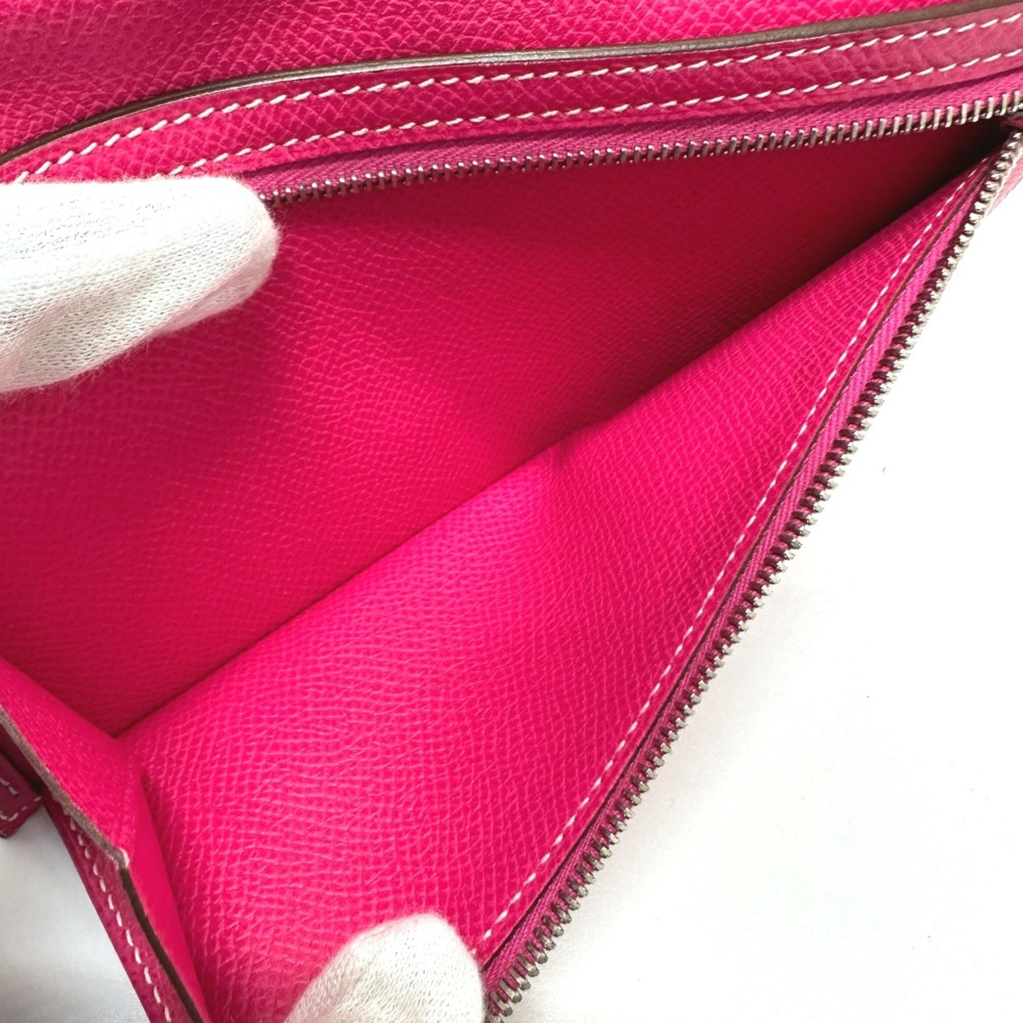Hermès Béarn, Pink, Leather, wallet