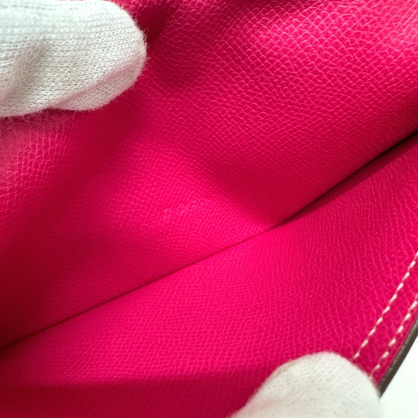 Hermès Béarn, Pink, Leather, wallet