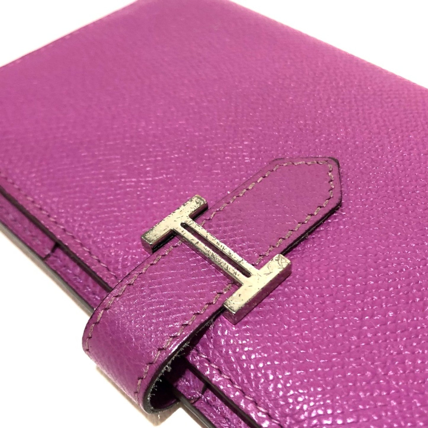 Hermès Béarn, Purple, Leather, wallet