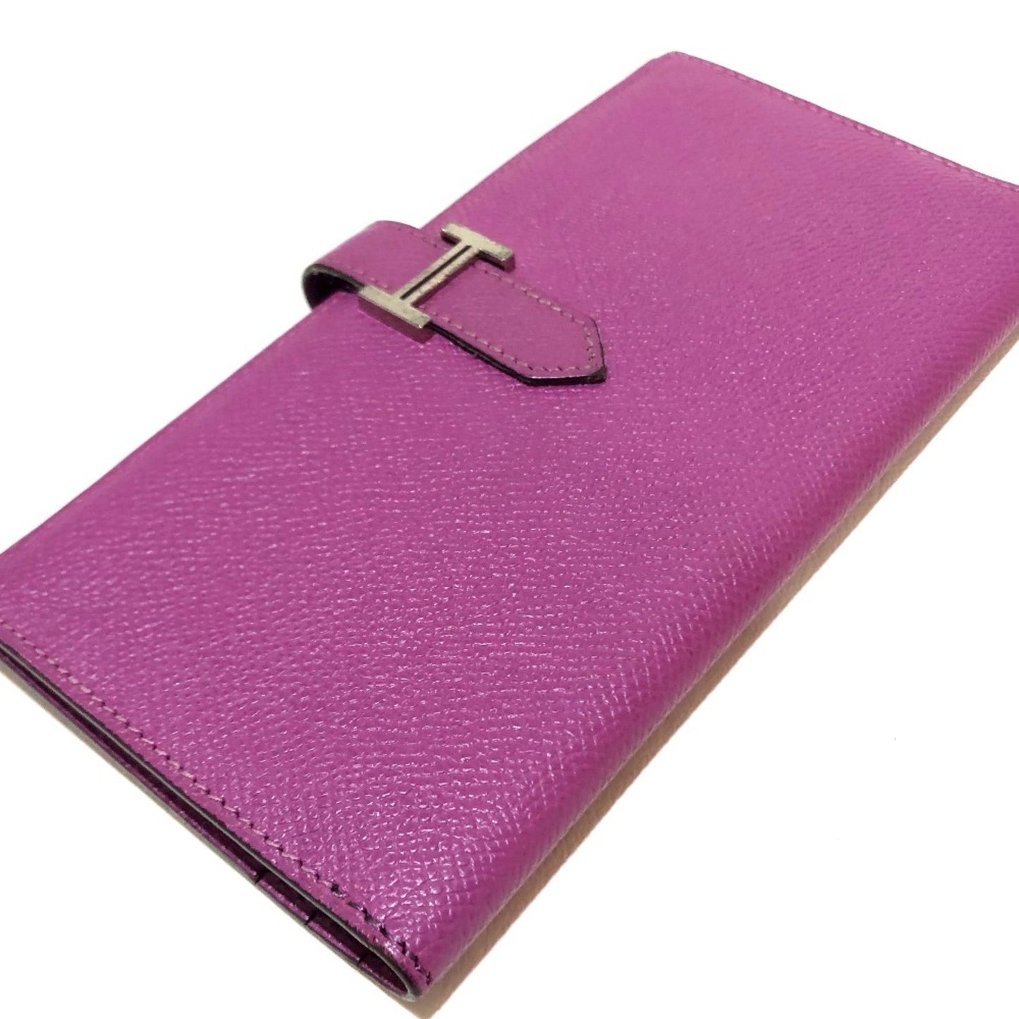 Hermès Béarn, Purple, Leather, wallet