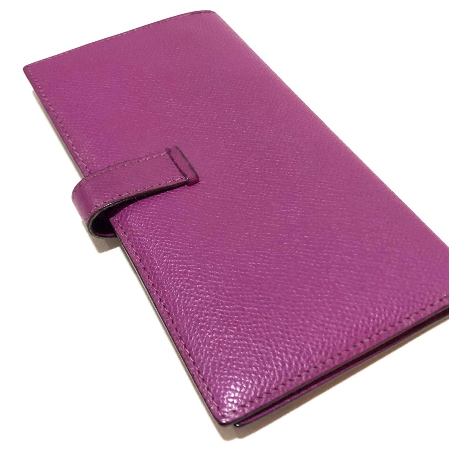 Hermès Béarn, Purple, Leather, wallet