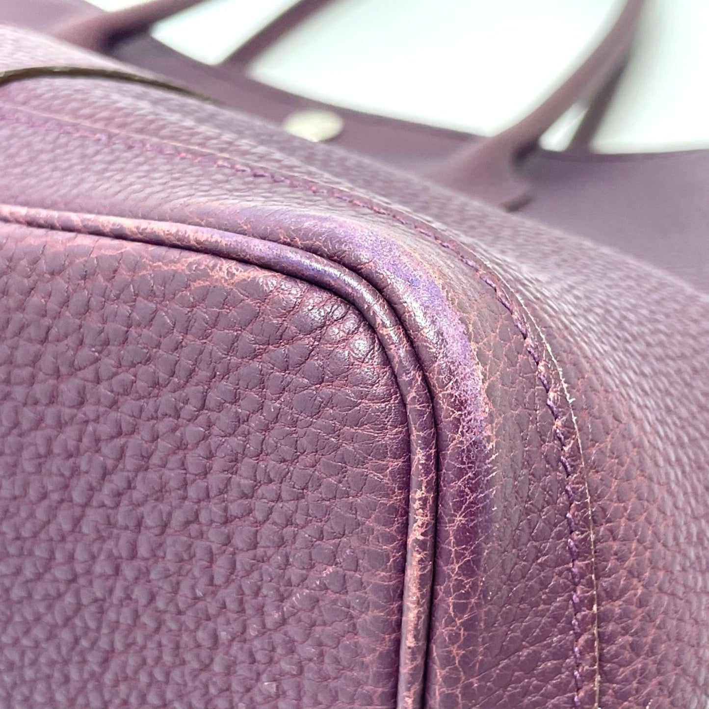 Hermès, Purple, Leather, tote