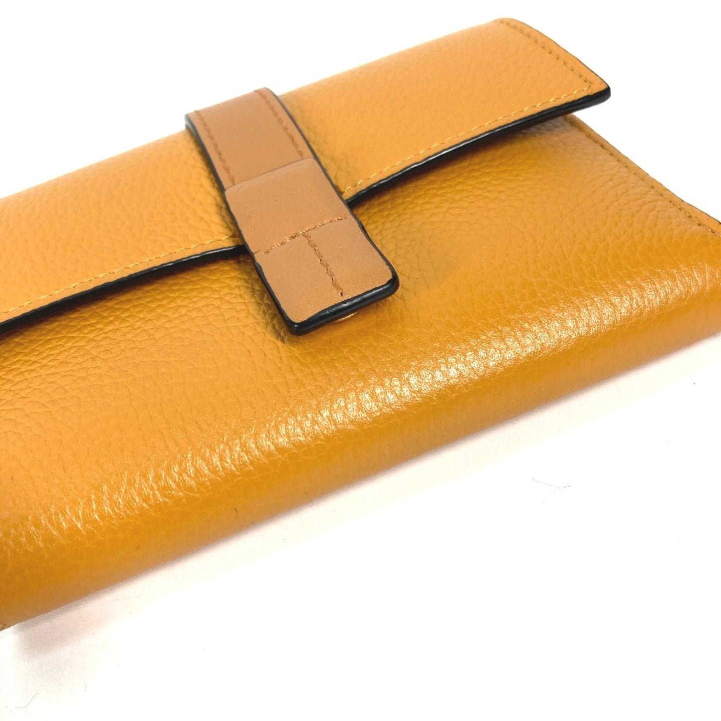 Loewe Trifold Wallet, Yellow, Leather, wallet