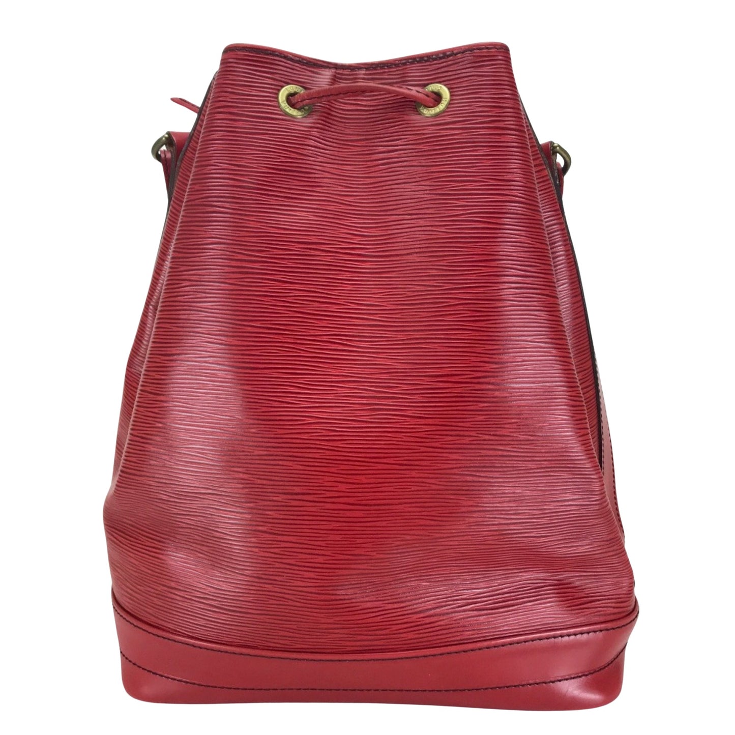 Louis Vuitton Noé, Red, Leather, shoulder