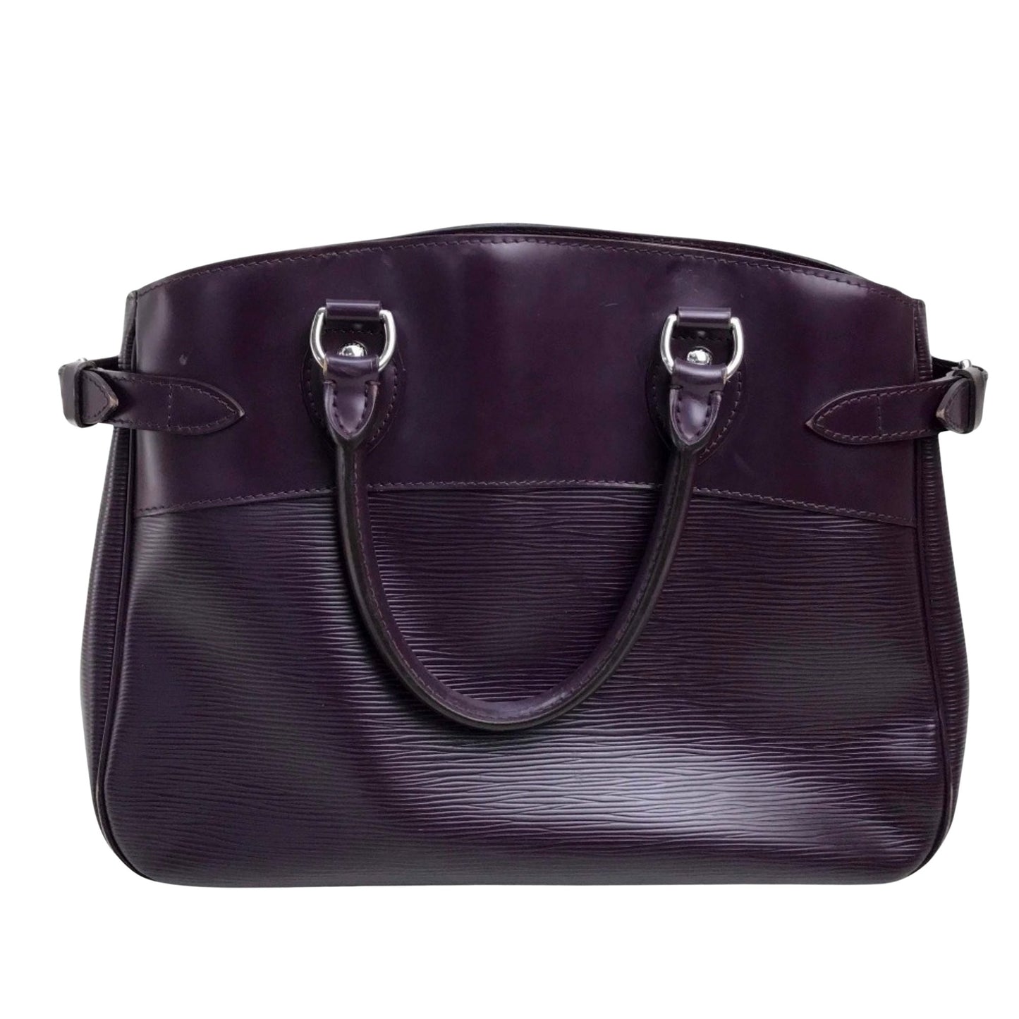 Louis Vuitton Passy, Purple, Leather, handbag