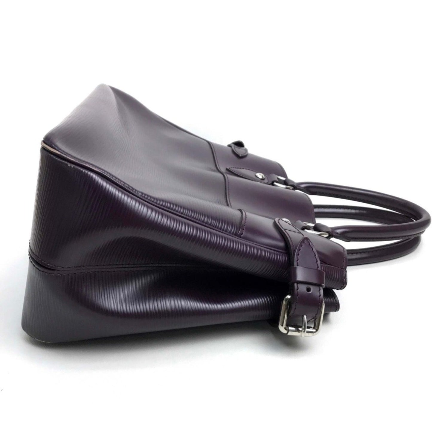 Louis Vuitton Passy, Purple, Leather, handbag