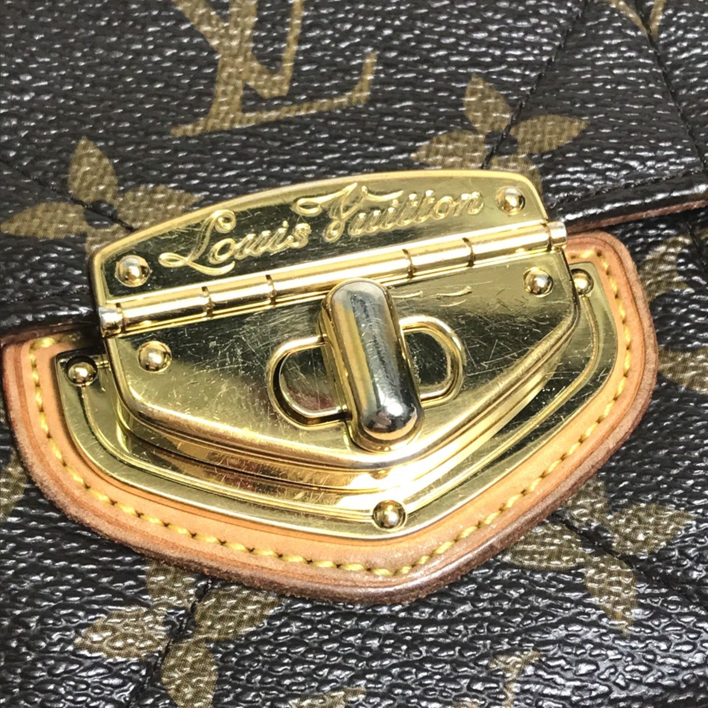 Louis Vuitton Sarah, Brown, Canvas, wallet