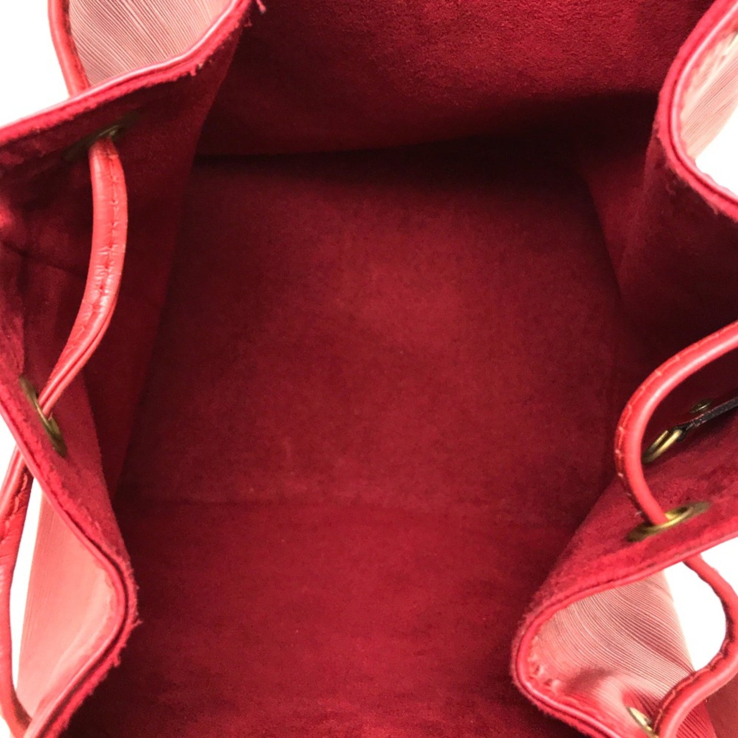 Louis Vuitton Noé PM, Red, Leather, shoulder