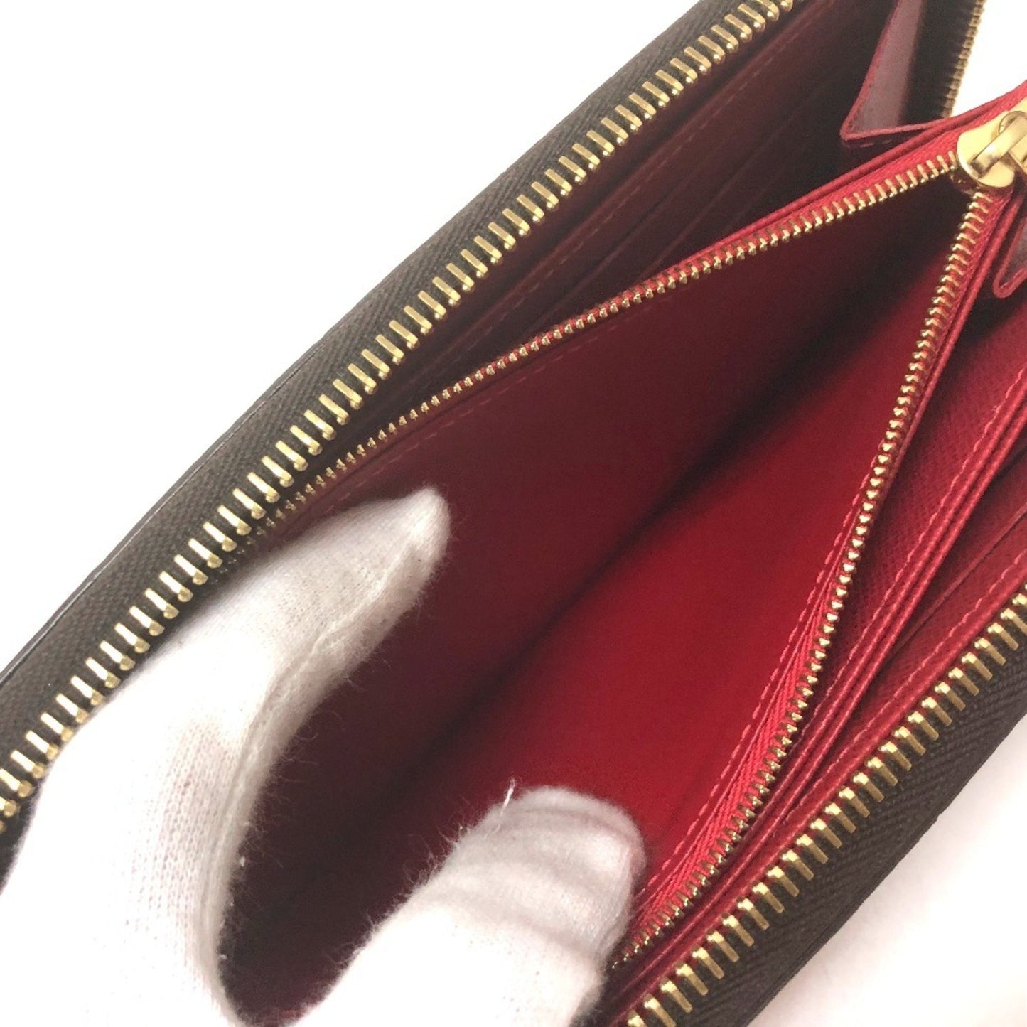 Louis Vuitton Portefeuille zippy, Brown, Canvas, wallet