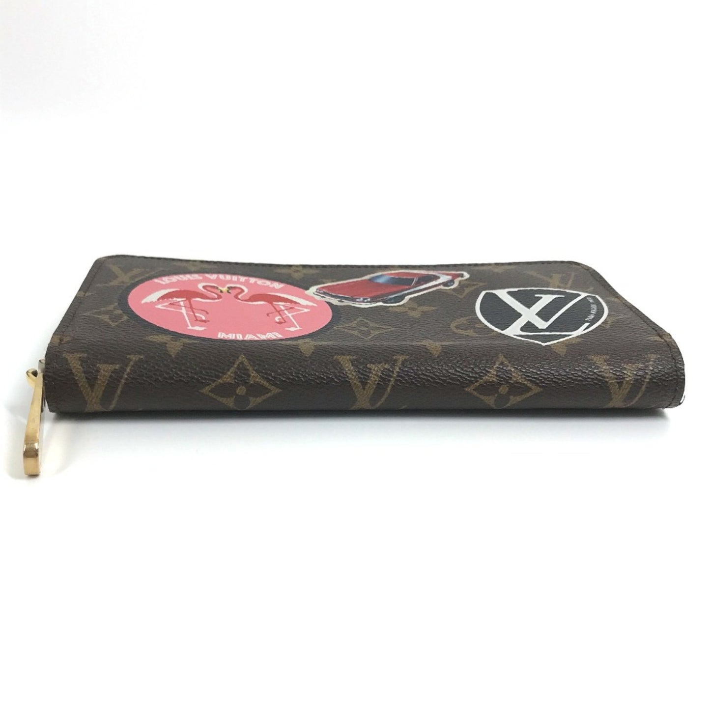 Louis Vuitton Portefeuille zippy, Brown, Canvas, wallet