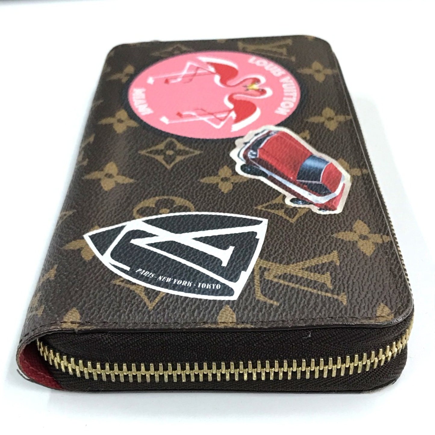 Louis Vuitton Portefeuille zippy, Brown, Canvas, wallet