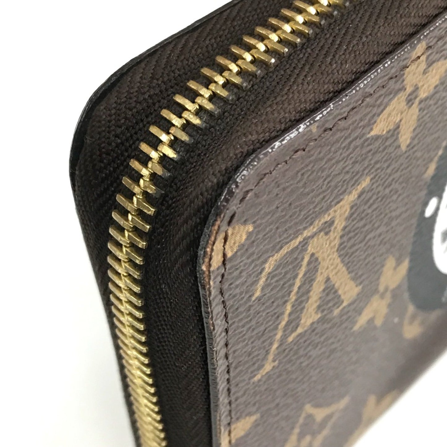 Louis Vuitton Portefeuille zippy, Brown, Canvas, wallet