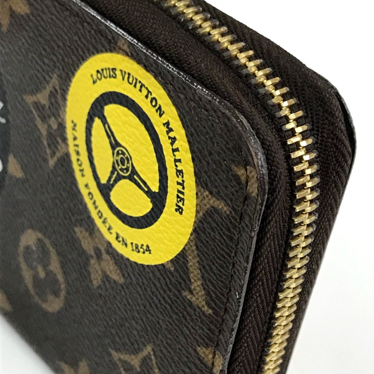 Louis Vuitton Portefeuille zippy, Brown, Canvas, wallet