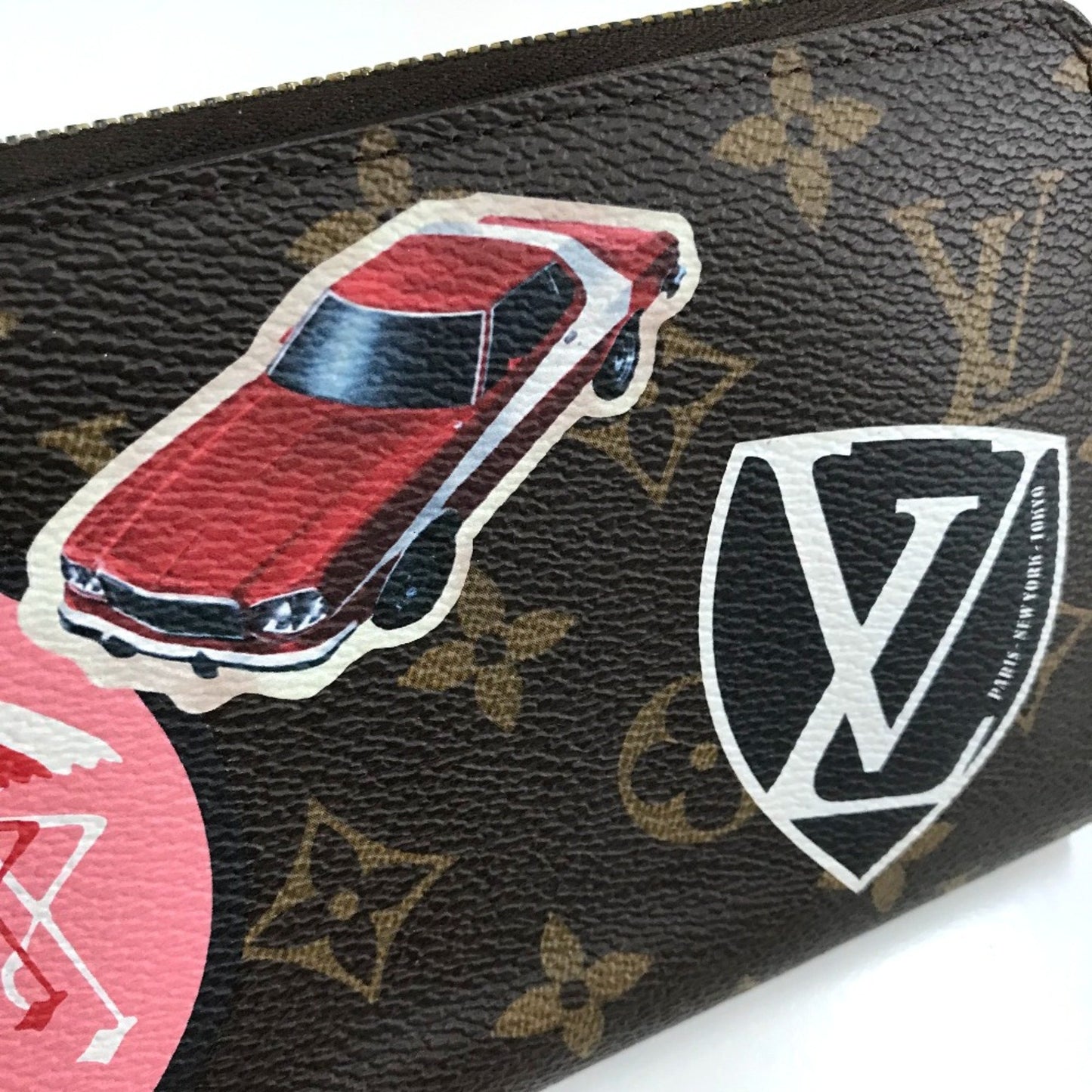 Louis Vuitton Portefeuille zippy, Brown, Canvas, wallet