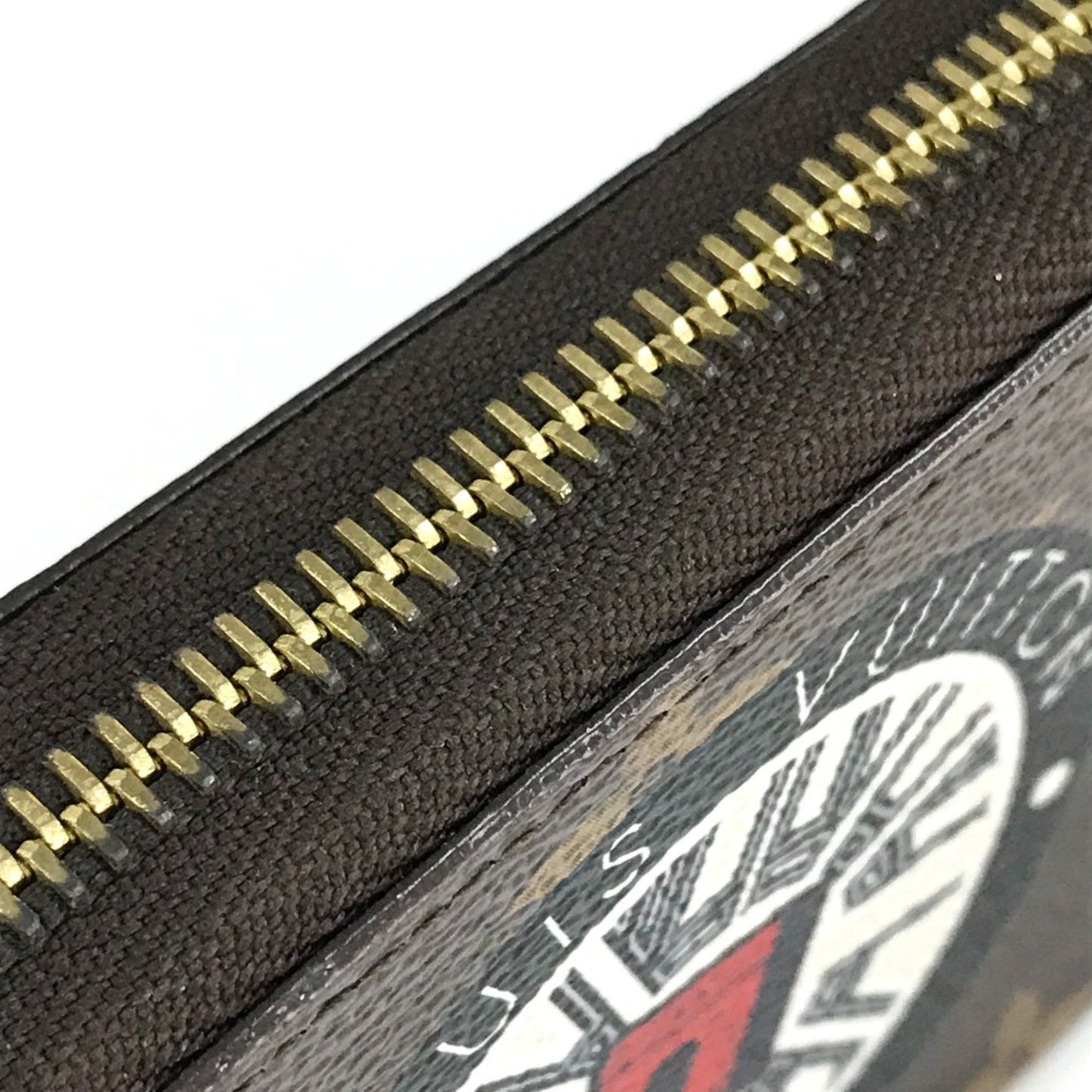 Louis Vuitton Portefeuille zippy, Brown, Canvas, wallet