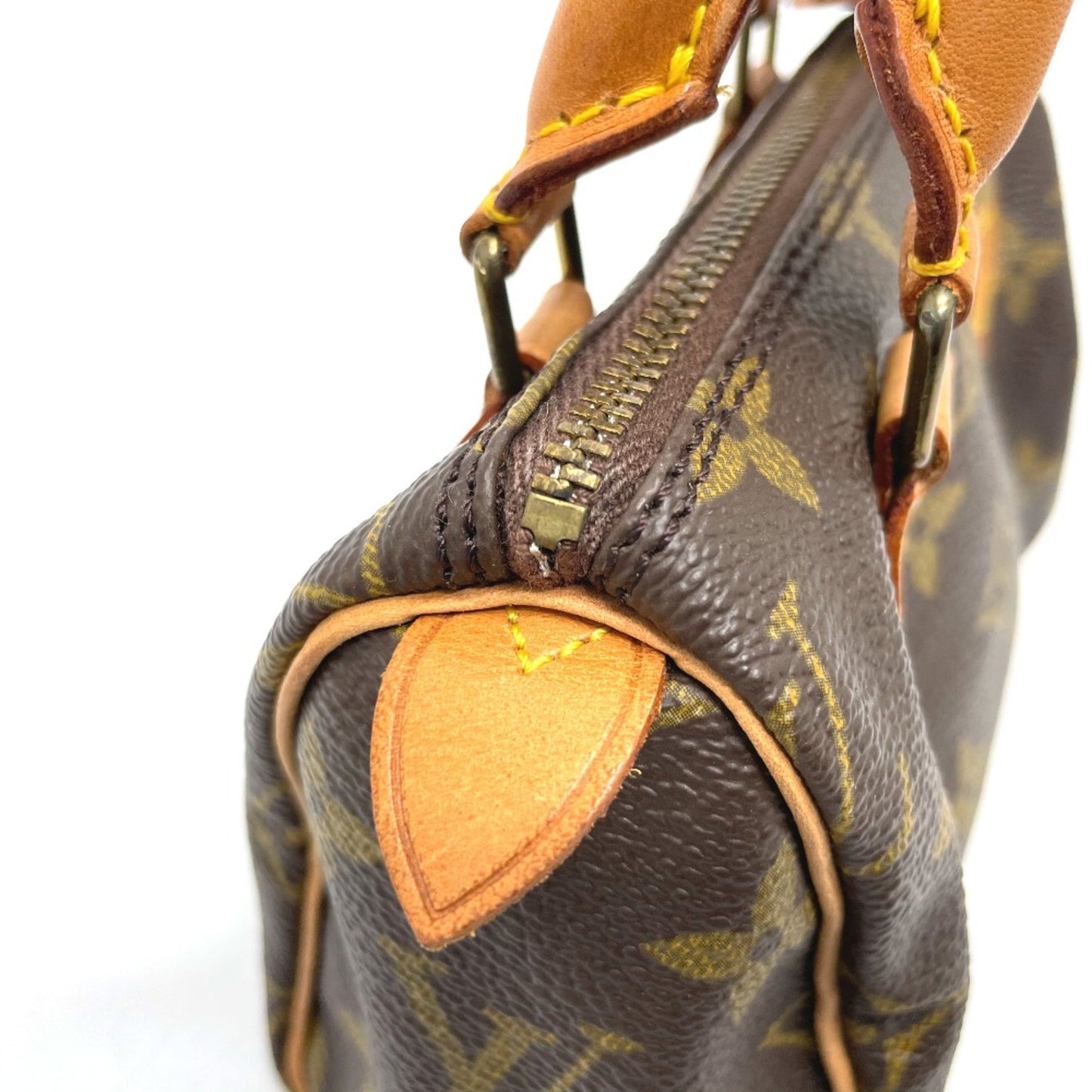 Louis Vuitton Mini speedy, Brown, Canvas, handbag