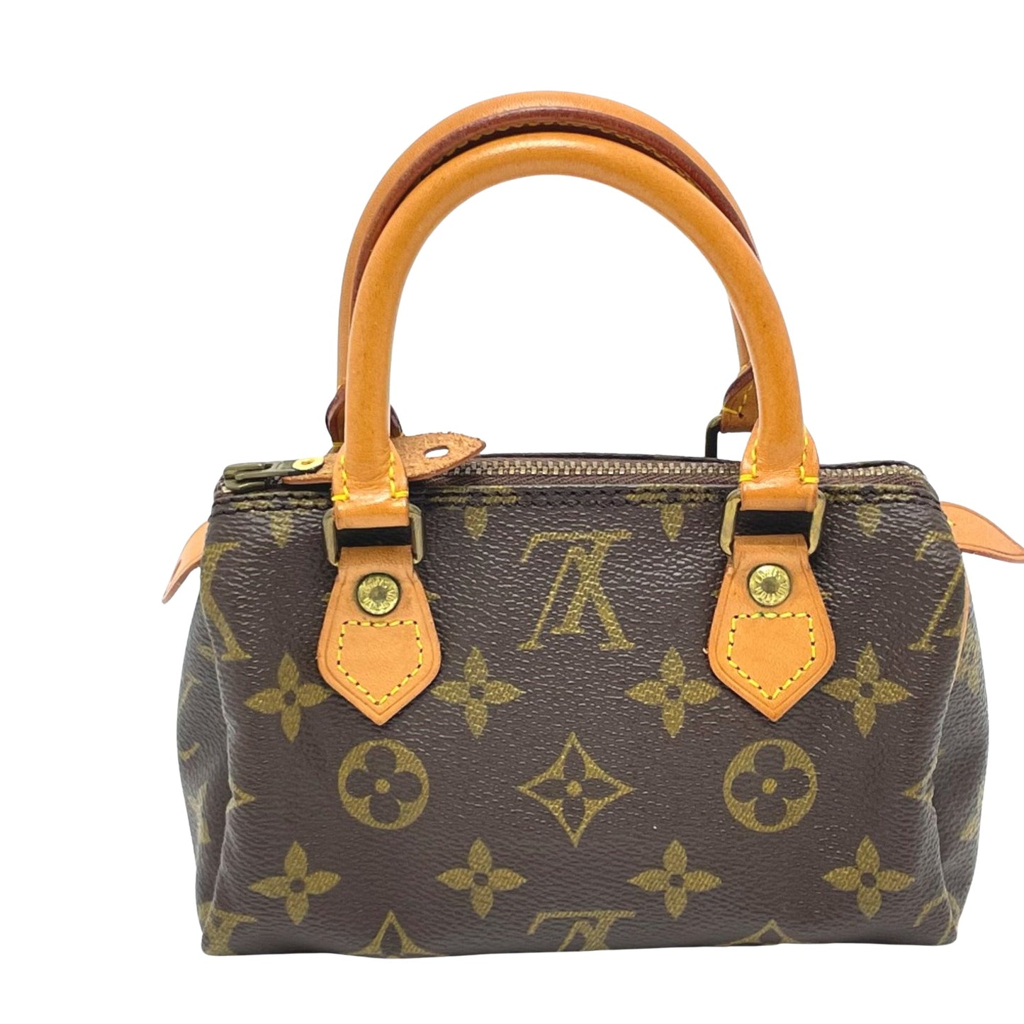 Louis Vuitton Mini speedy, Brown, Canvas, handbag