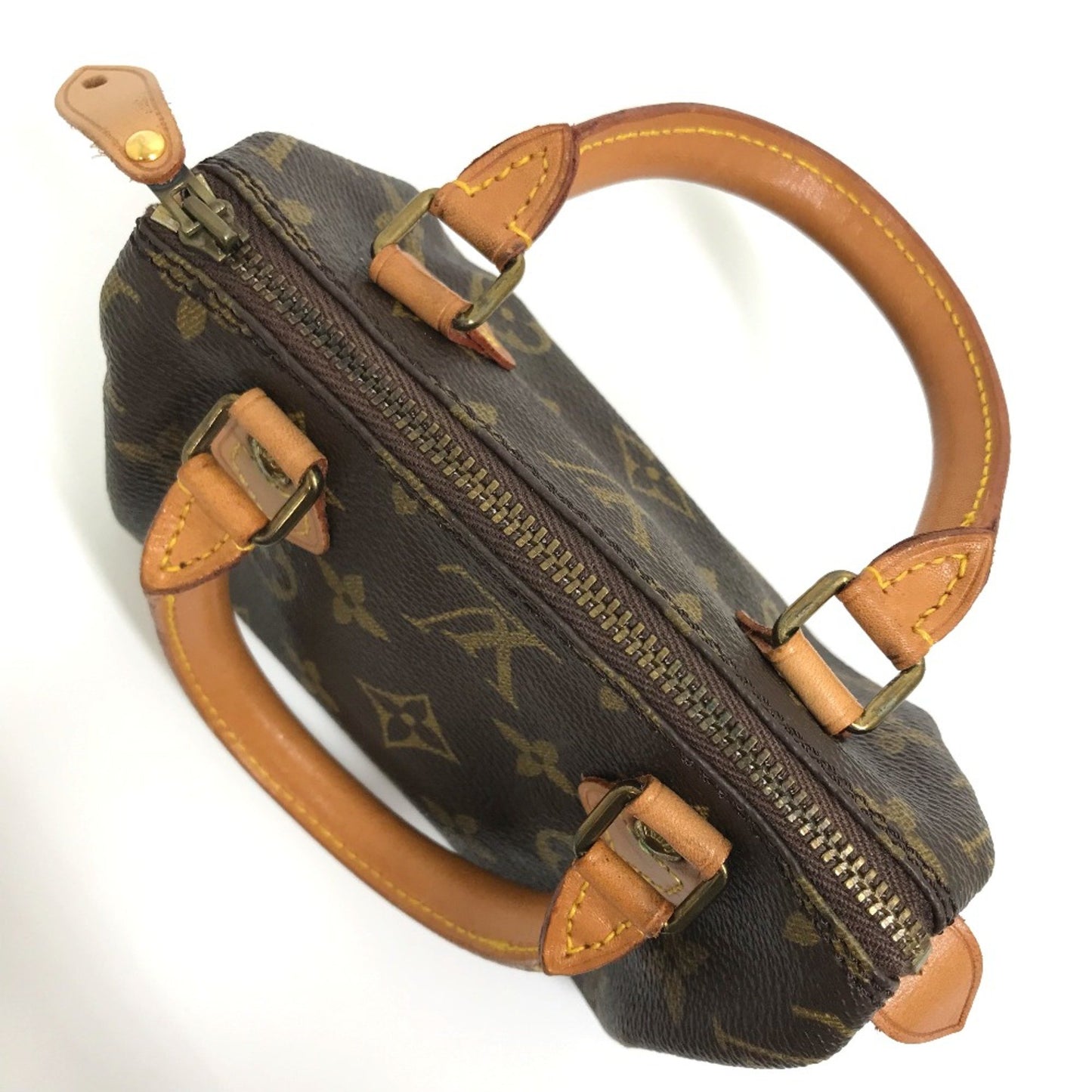 Louis Vuitton Mini speedy, Brown, Canvas, handbag