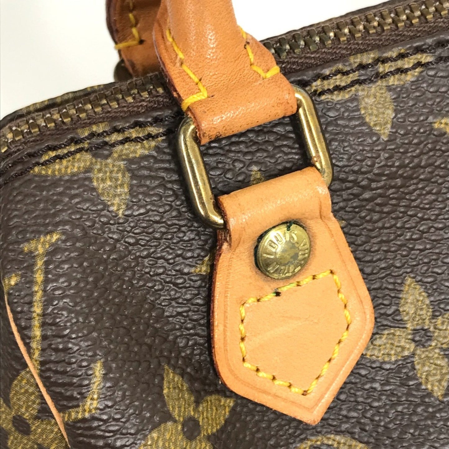 Louis Vuitton Mini speedy, Brown, Canvas, handbag