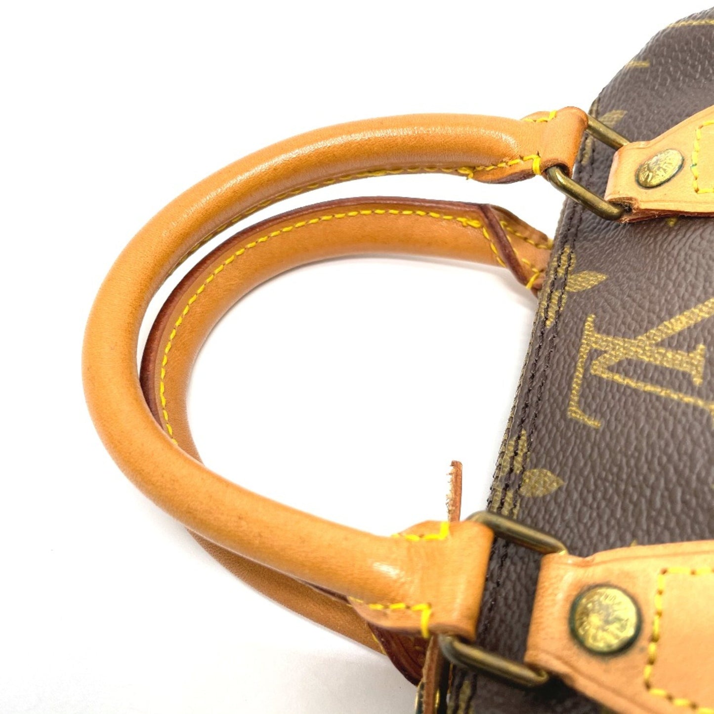 Louis Vuitton Mini speedy, Brown, Canvas, handbag