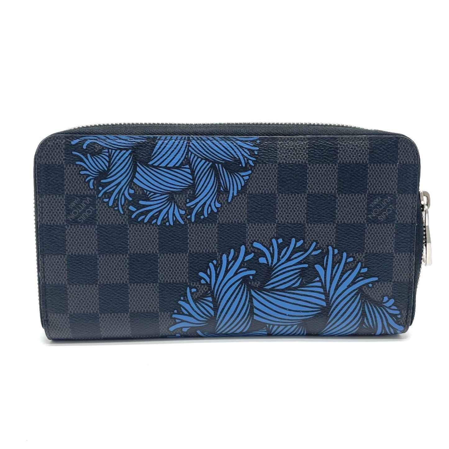 Louis Vuitton Zippy organizer, Black, Canvas, wallet