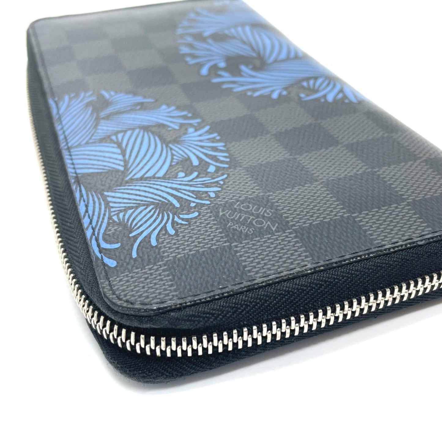Louis Vuitton Zippy organizer, Black, Canvas, wallet
