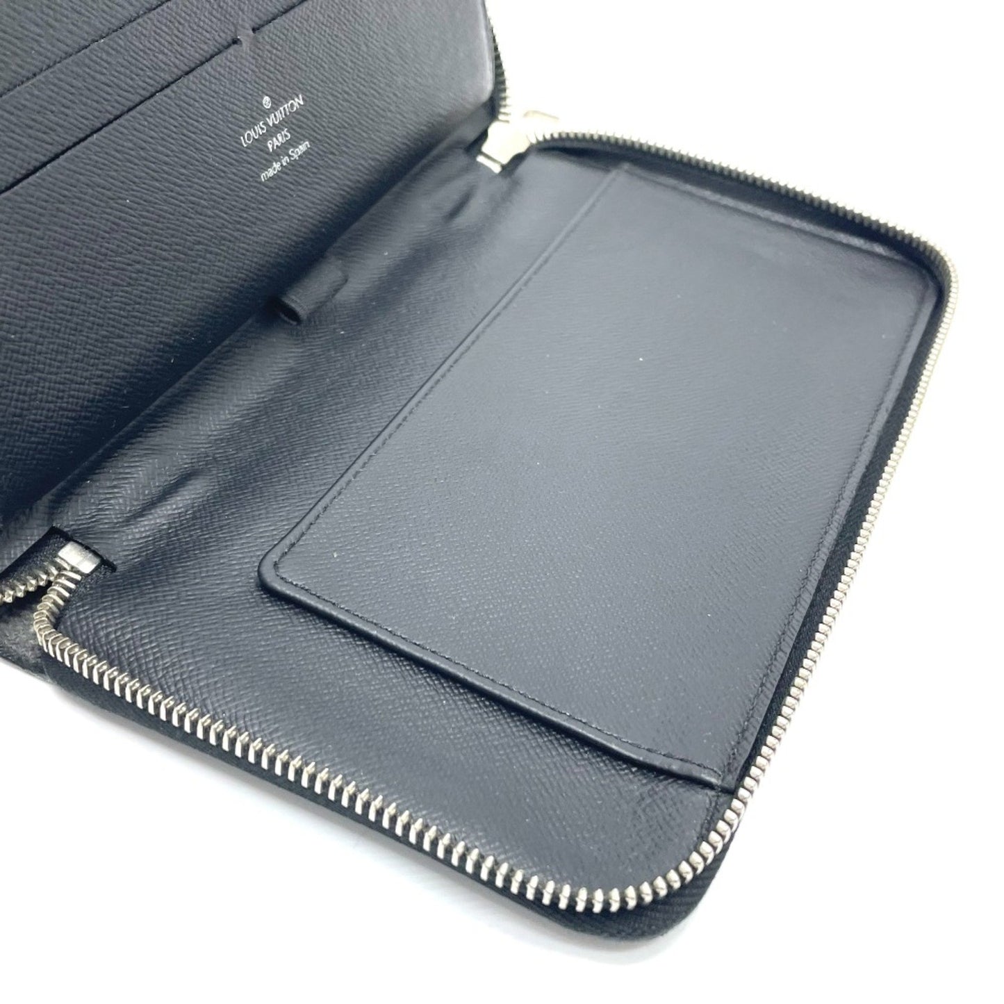 Louis Vuitton Zippy organizer, Black, Canvas, wallet
