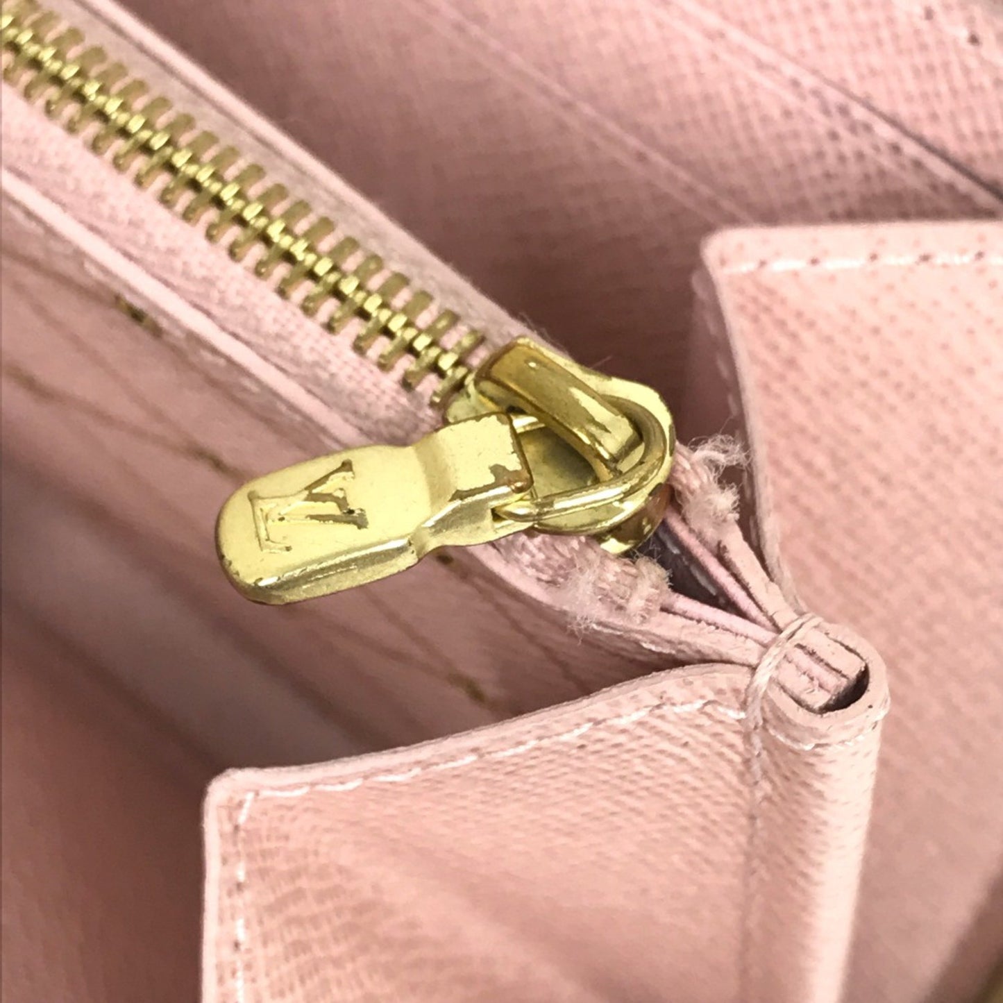 Louis Vuitton Clemence, White, Canvas, wallet